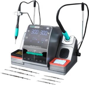 SUGON T3602 LCD Digital 2 in 1 Soldering Station C210 C115 Dual Handle