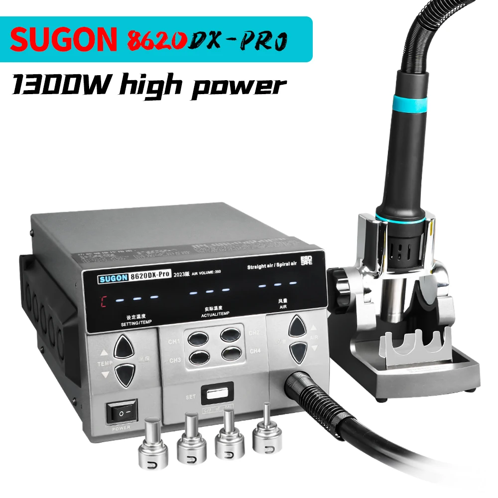 SUGON 8620DX PRO Hot Air Rework Station 1300W 2