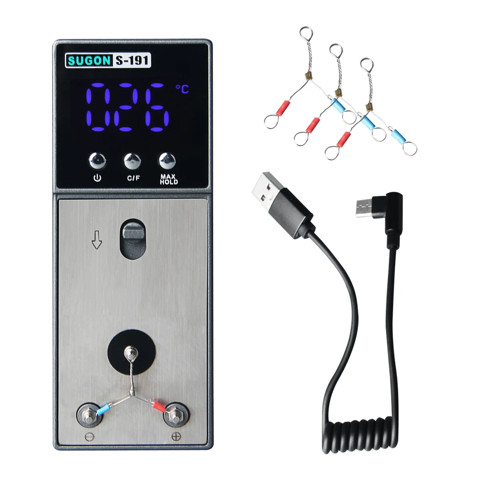 SUGON S-191 Soldering Iron Thermometer Tester With K-type Sensor 1