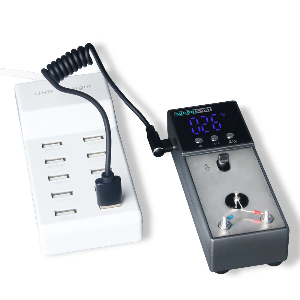 SUGON S-191 Soldering Iron Thermometer Tester With K-type Sensor 6