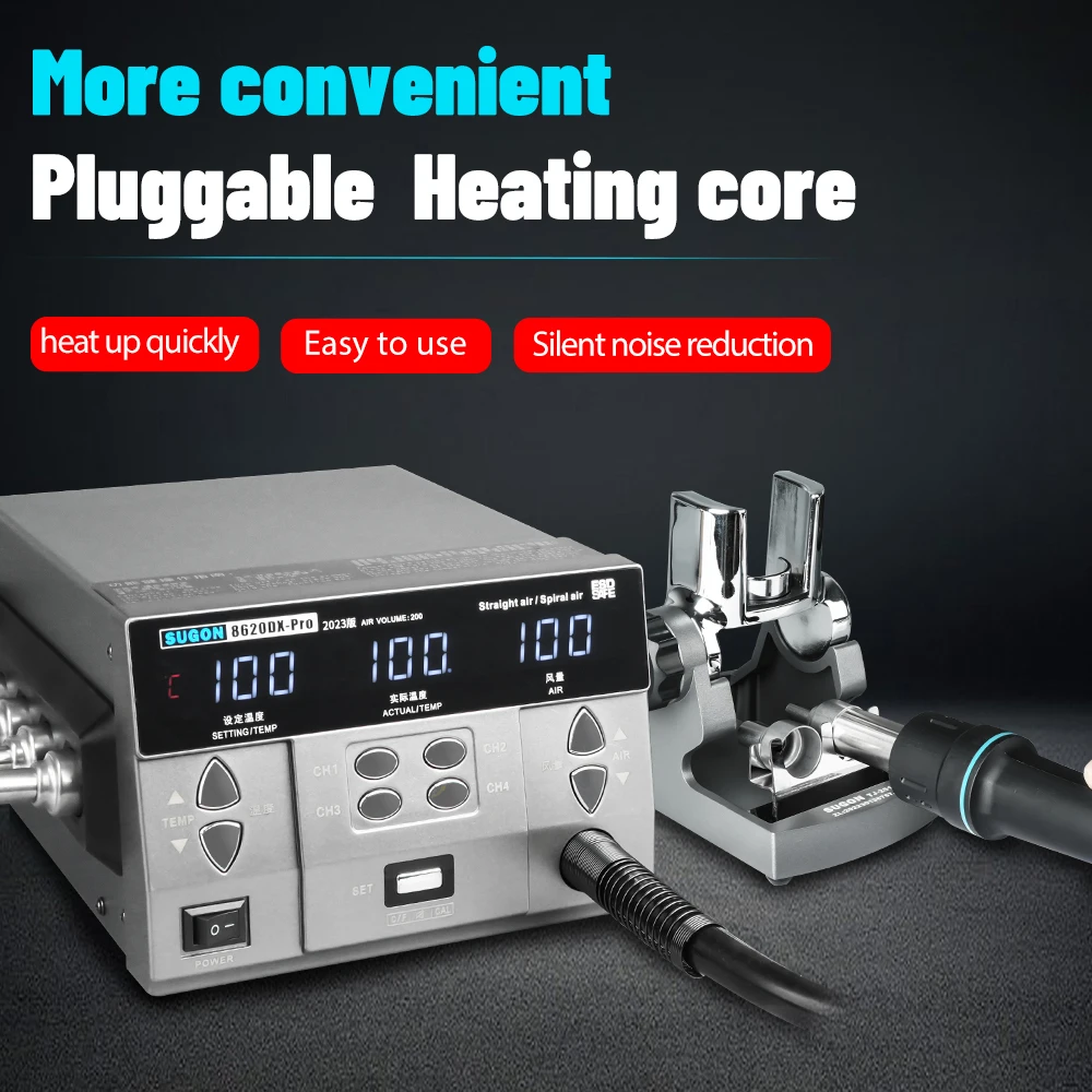 SUGON 8620DX PRO Hot Air Rework Station 1300W 3