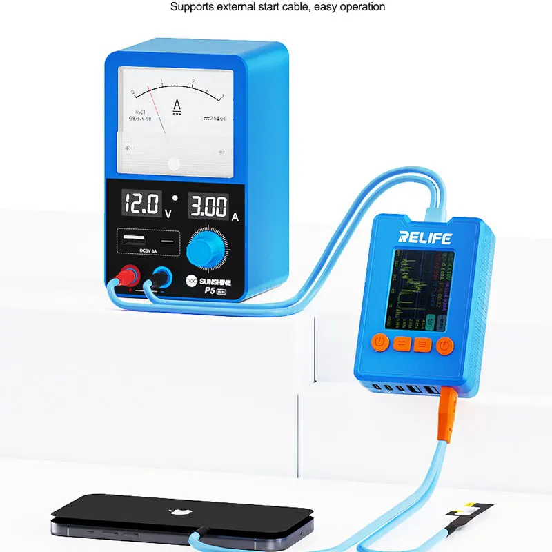 Analogue Visual Digital Output 5V/3A Mini Smart Power Supply USB-C/USB-A 5