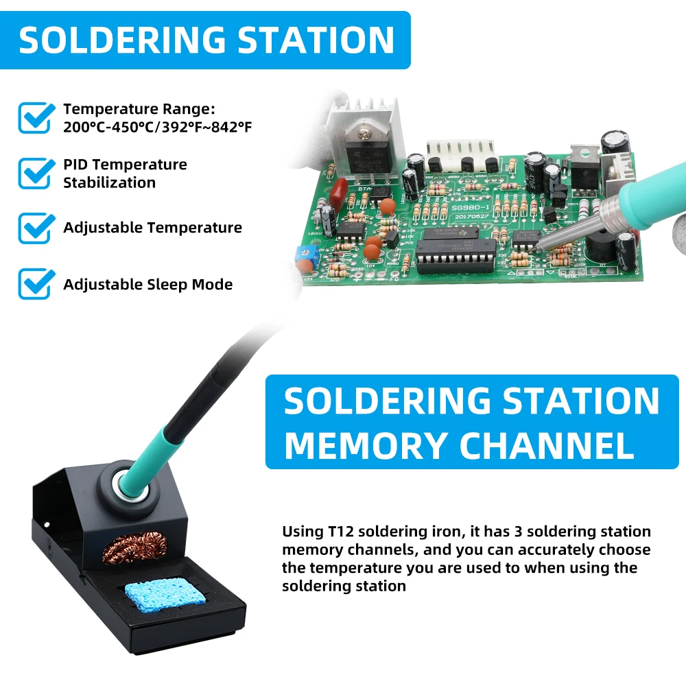 SUGON 212 Soldering 2 in 1 Station with Heat Gun 3