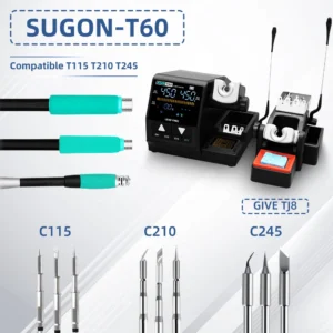 SUGON T60 Soldering Station 115/210/245 Cartridge With Double Handle 1