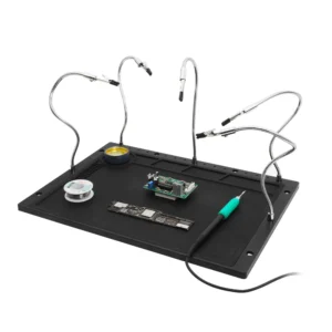 HTM Soldering Helping Hand High Temp Resistant Silicone Pad 5pc Flexible Arms 1